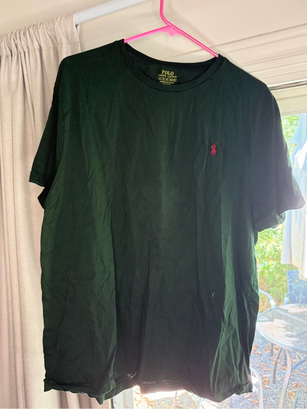 Polo by Ralph Lauren Dark Green Crew Tee with Red Pony